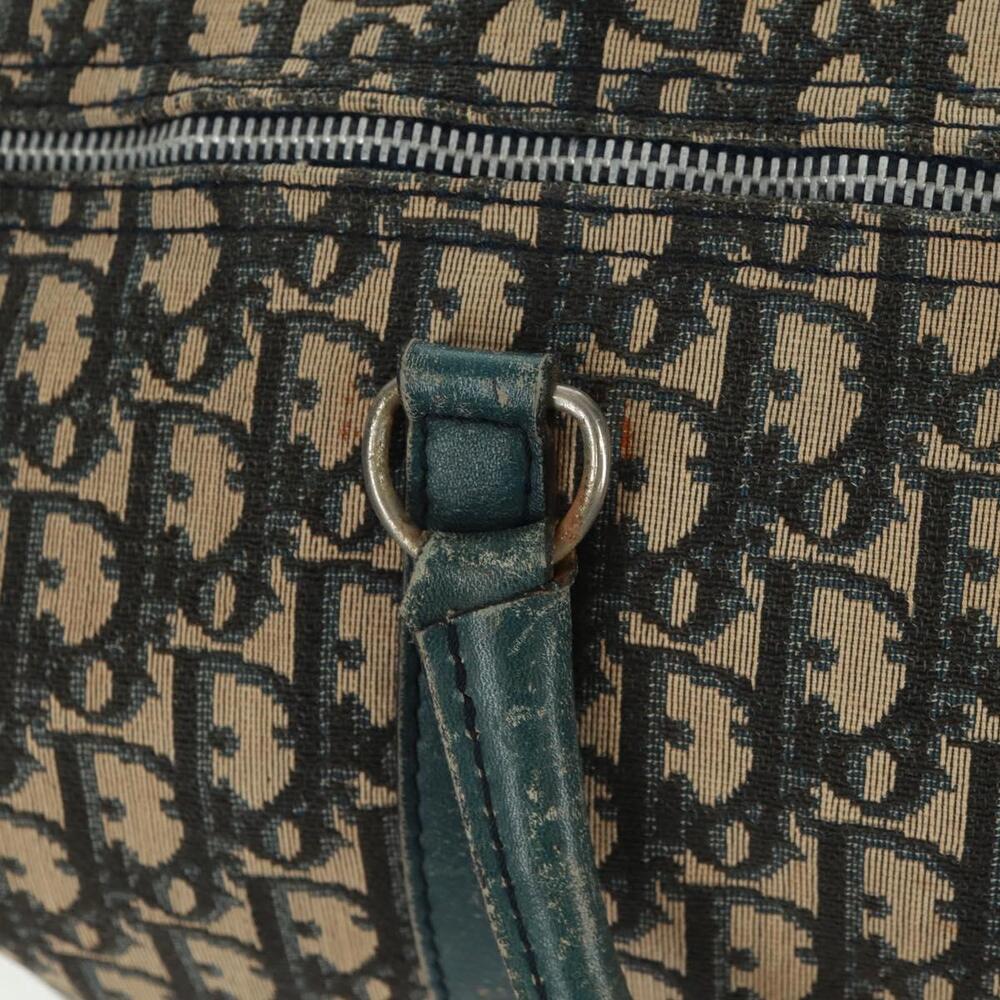 Christian Dior Trotter Canvas Boston Bag Navy Silver Auth 161273 - Picture 10 of 16